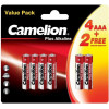 Camelion AAA bat Alkaline 4+2шт Plus Alkaline (4+2LR03-BP) - зображення 1