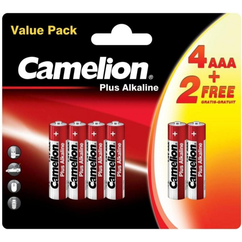 Camelion AAA bat Alkaline 4+2шт Plus Alkaline (4+2LR03-BP) - зображення 1