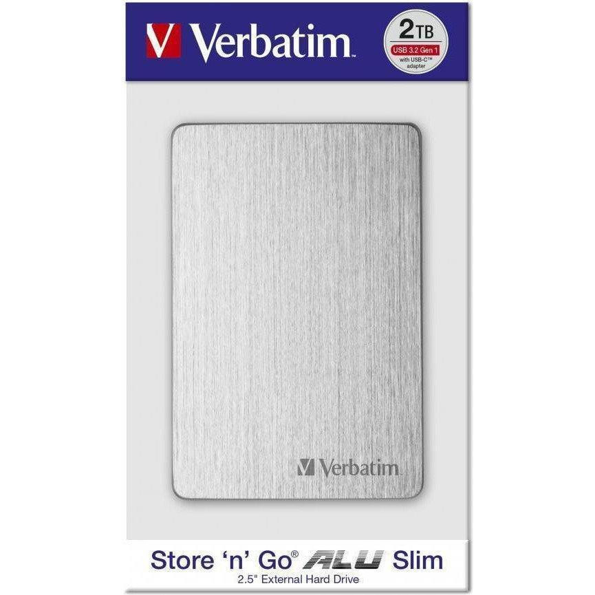 Verbatim Store'n Go ALU 2 TB Silver (53666) - зображення 1