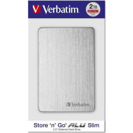   Verbatim Store'n Go ALU 2 TB Silver (53666)