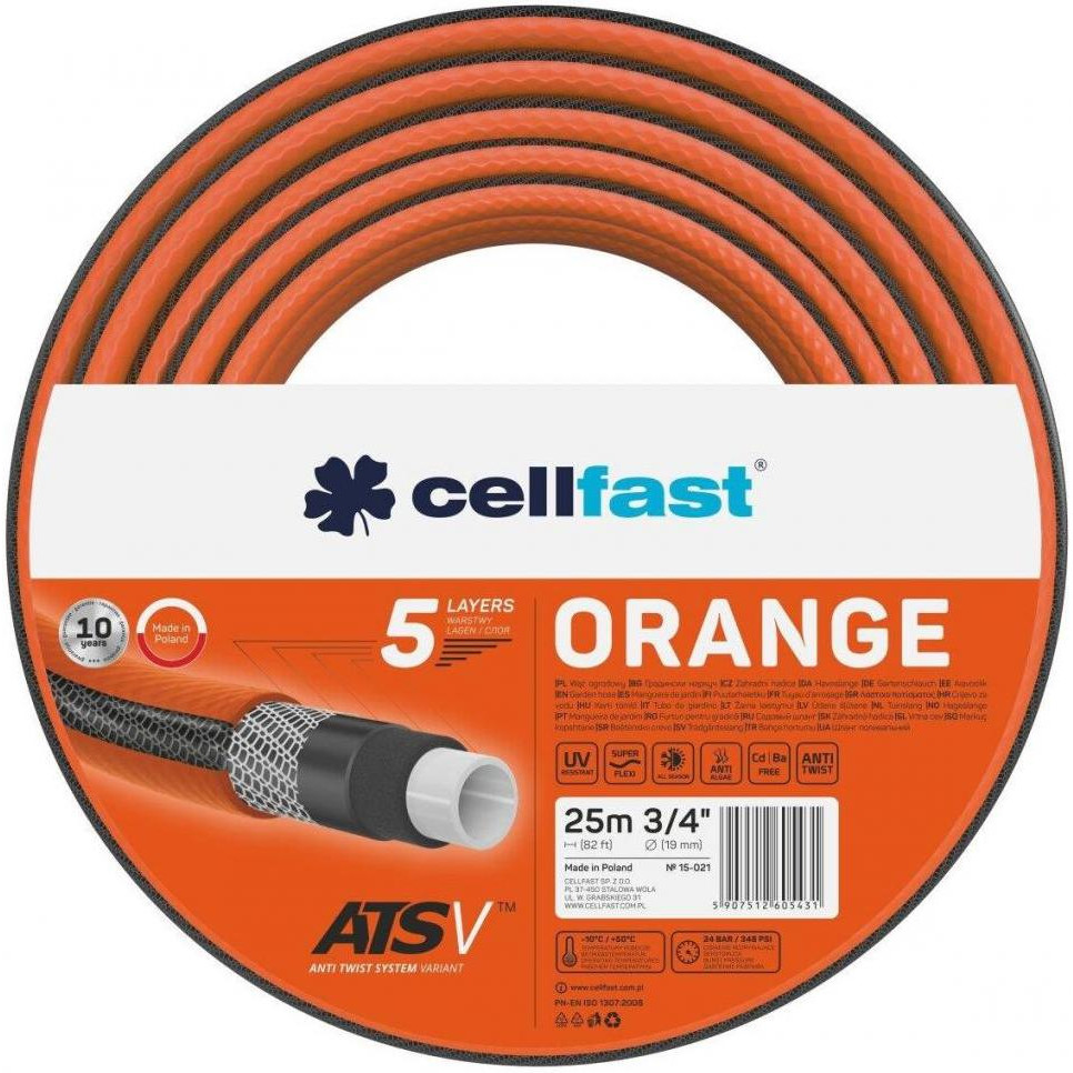 Cellfast Шланг садовый Orange 25 м 3/4'' (15-021) - зображення 1