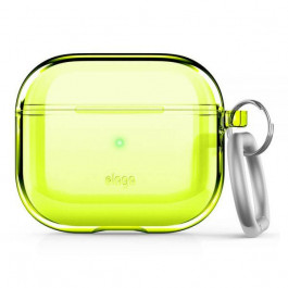   Elago Чехол  Clear Case for Airpods 3rd Gen Neon Yellow (EAP3CL-HANG-NYE)