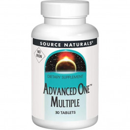   Source Naturals Advanced One Multiple No Iron 30 таблеток