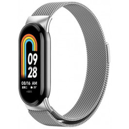   Drobak Ремінець  Milanese Loop для Xiaomi Mi Smart Band 8/9 Silver (191959)