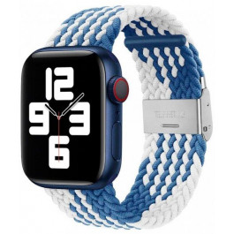   Drobak Ремінець  Braided Solo Loop для Apple Watch All Series 42/44/45/49 mm Blue White (898904)