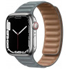 Drobak Ремінець  Leather Link для Apple Watch All Series Ultra 2 49/45/44/42mm Gray (191977) - зображення 1