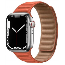   Drobak Ремінець  Leather Link для Apple Watch Series 10 46mm Orange (898978)