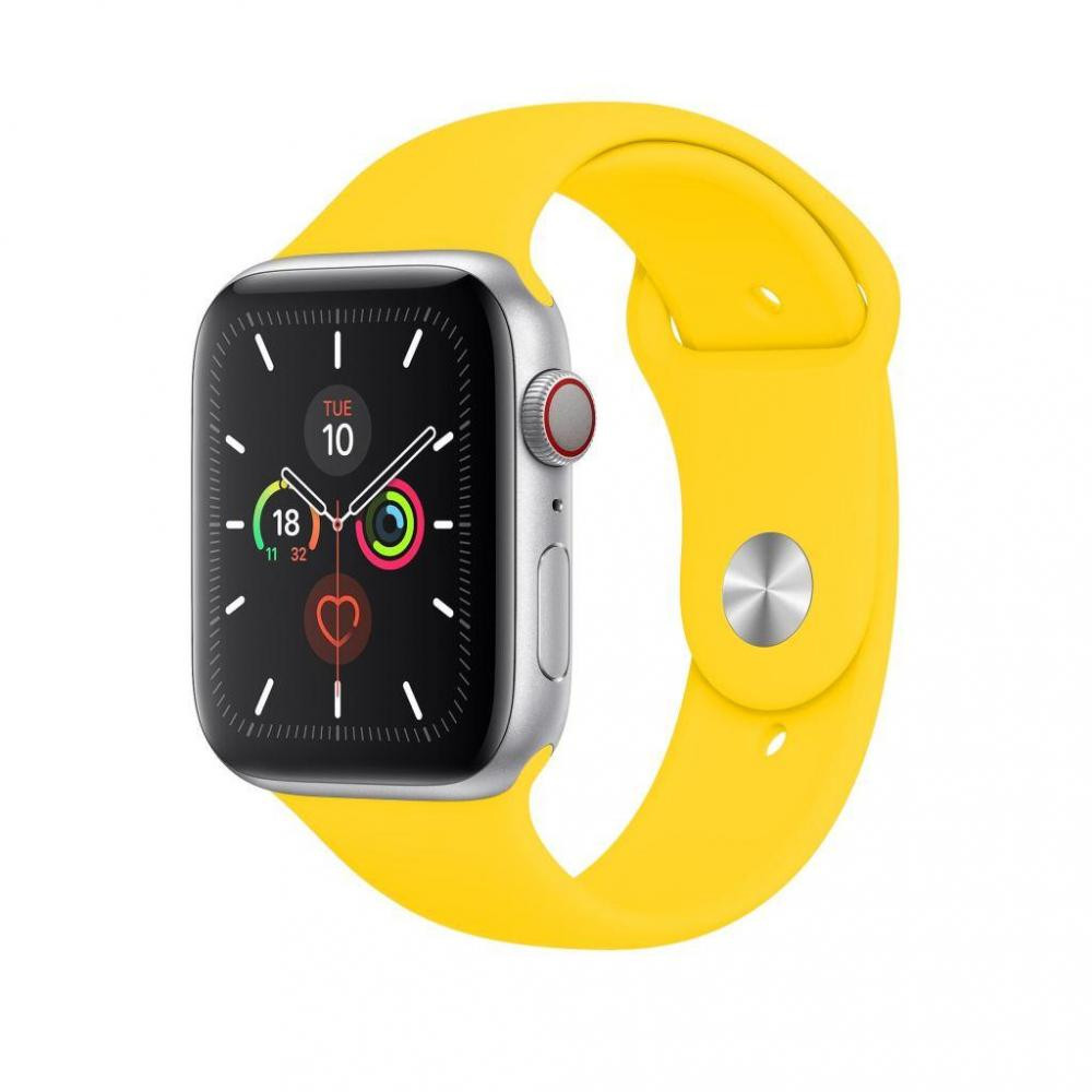 XoKo Ремінець  Sport для Apple Watch 42/44/45/49 мм Yellow (XK-AW-42SP-YL) - зображення 1