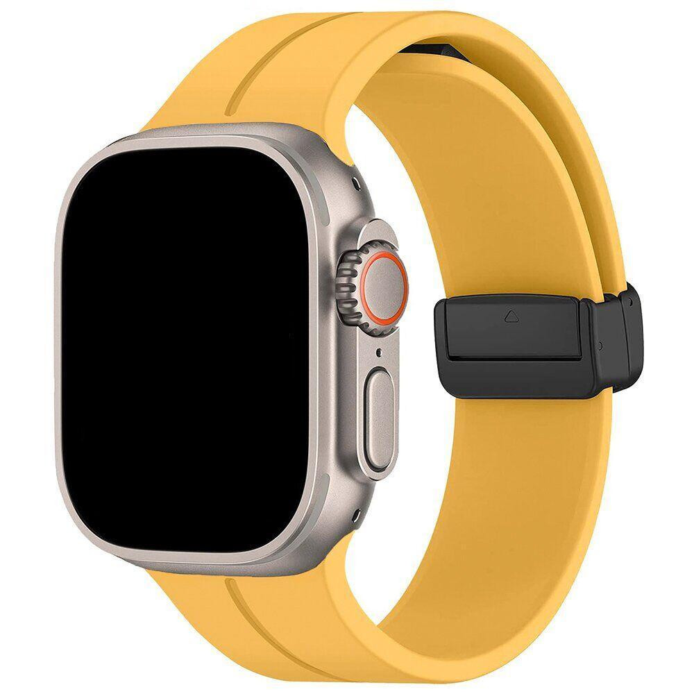 XoKo Ремінець  з магнітною пряжкою для Apple Watch 38/40/41 мм Yellow (XK-MGT-38YL) - зображення 1