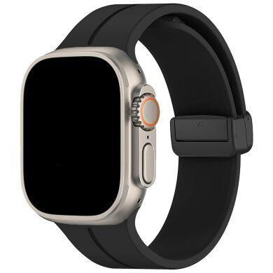 XoKo Ремінець  з магнітною пряжкою для Apple Watch 42/44/45/49 мм Black (XK-MGT-44BK) - зображення 1