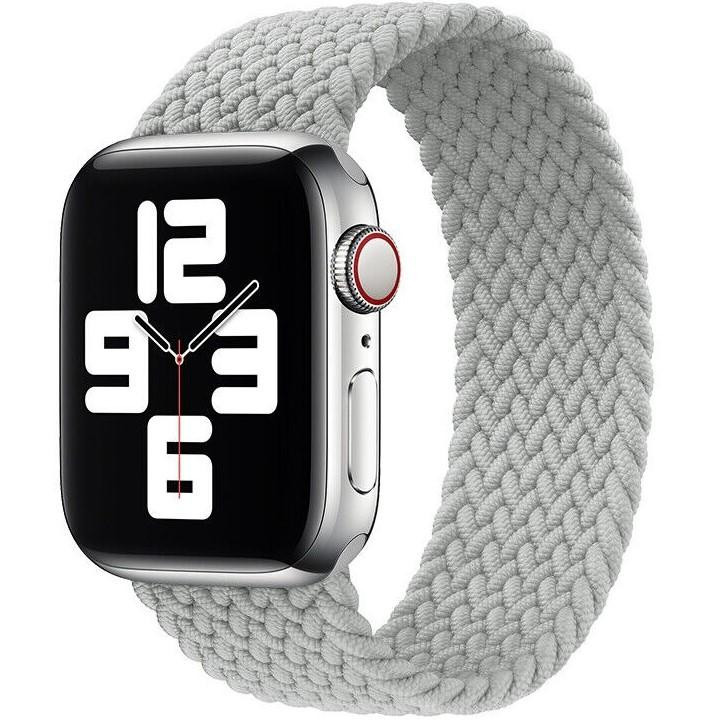 Drobak Ремінець  Braided Solo Loop для Apple Watch All Series 38/40/41 mm Pearl White (191994) - зображення 1