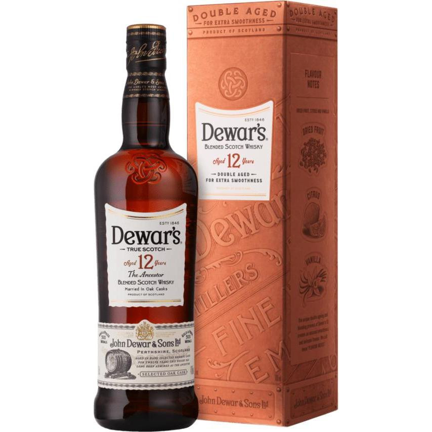 Dewar's Виски Dewar's 12 лет выдержки 0.7 л 40% в подарочной упаковке (5000277002450) - зображення 1