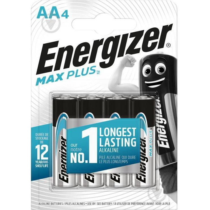 Energizer AA bat Alkaline 4шт Max Plus (E301323602) - зображення 1