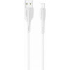 USAMS US-SJ372 U38 Type-C Charging and Data Cable 1m White (SJ372USB02) - зображення 1