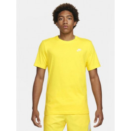   Nike Футболка довга чоловіча  M Nsw Club Tee AR4997-718 S Жовта (0196975209095)