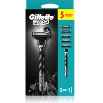 Gillette Mach3 Charcoal Змінні картриджі 5 кс - зображення 1