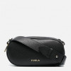 FURLA Сумка женская кожаная  REAL S CROSSBODY DOUBLE ZIP WB00253HSF000O600010 Черная (8050560838775) - зображення 1