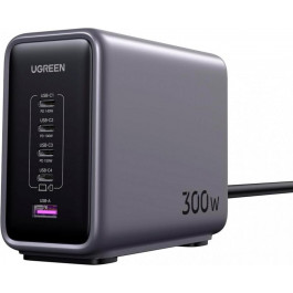   UGREEN CD333 Nexode 300W GaN Wall Charger Gray (90903B)