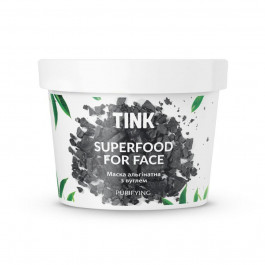   Tink Маска альгинатная  SuperFood For Face Alginate Mask очищающая Уголь, 15 г (4823109400191)