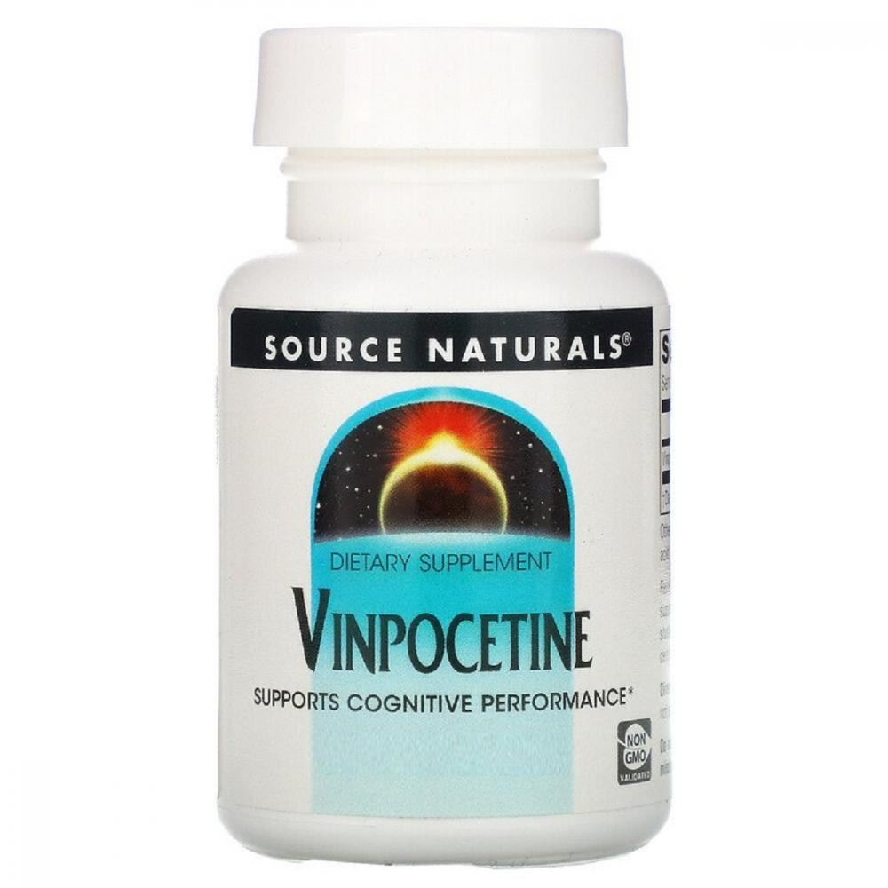 Source Naturals Вінпоцетин, 10 мг, Vinpocetine, 60 таблеток (SN1398) - зображення 1