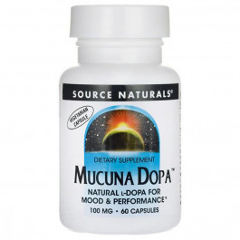   Source Naturals Мукуна Пекуча, Mucuna Dopa, , 60 капсул