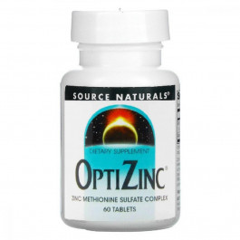   Source Naturals ОптіЦинк, 30 мг, OptiZinc, , 60 таблеток