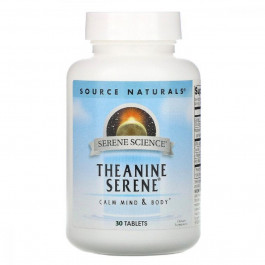   Source Naturals Теанін Серен, Serene Science, , 30 таблеток