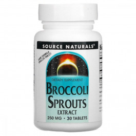   Source Naturals Екстракт Брокколі, 250 мг, Broccoli Sprouts, , 30 таблеток