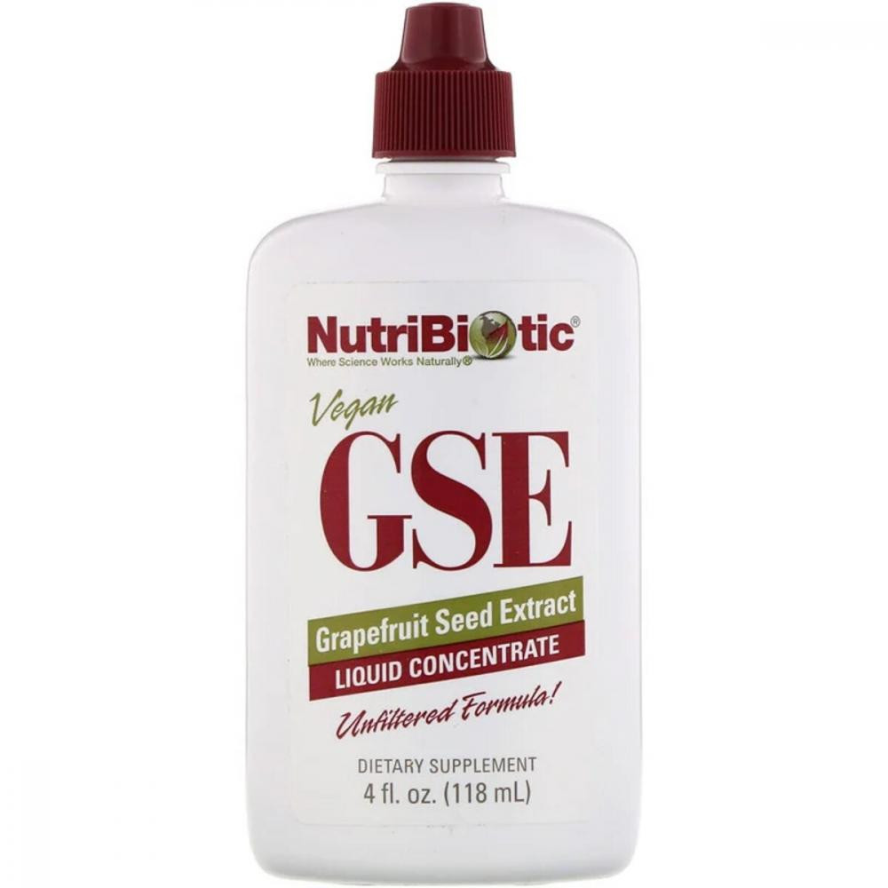 NutriBiotic Жидкий концентрат GSE, экстракт семян грейпфрута, Grapefruit Seed Extract, NutriBiotic, 118 мл - зображення 1