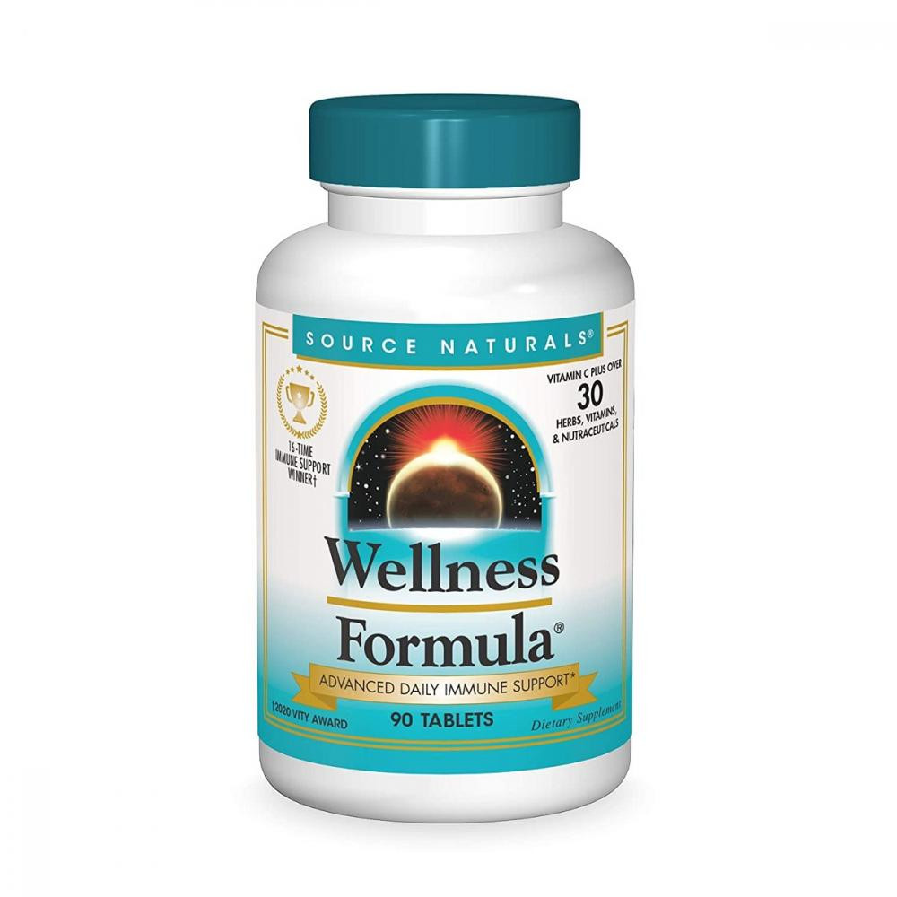 Source Naturals Комплекс лечебных трав, Wellness Formula, Source Naturals, 90 таблеток - зображення 1