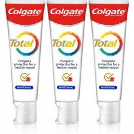   Colgate Total Whitening відбілююча зубна паста 3 x 75 мл