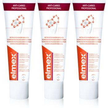 Elmex Anti-Caries Professional зубна паста для захисту від карієсу 3 x 75 мл - зображення 1