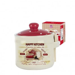   S&T Банка для меда с деревянной ложкой Happy Kitchen ST 2370-11