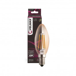   Velmax LED Filament C37 6W E142500K (21-42-24)