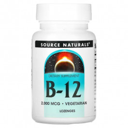   Source Naturals B-12, 2000 mcg, 100 Lozenges