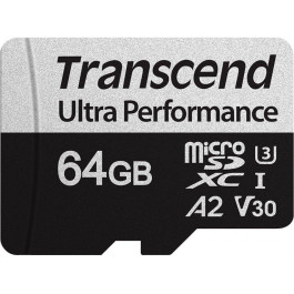   Transcend 64 GB microSDXC UHS-I U3 V30 A2 340S TS64GUSD340S