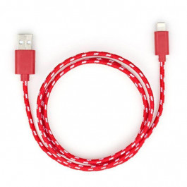   Vinga USB 2.0 AM to Lightning 2color nylon 1m red (VCPDCLNB31R)