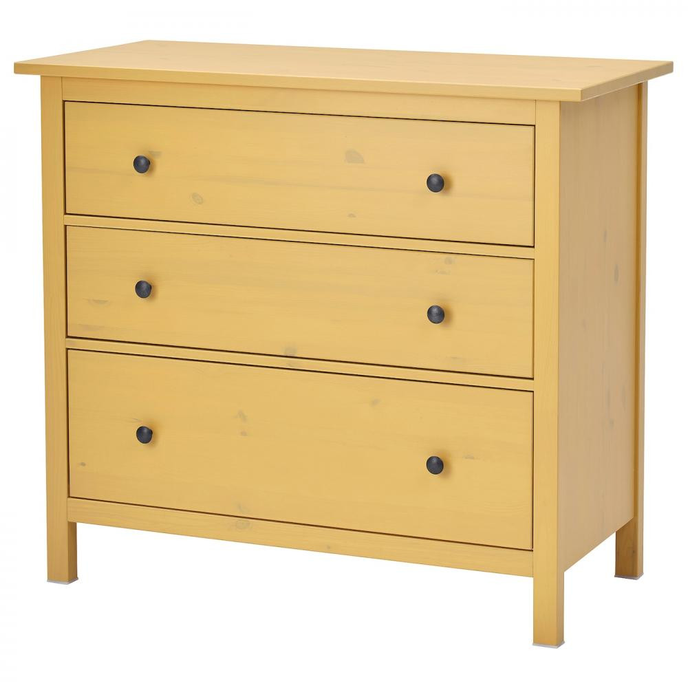 IKEA HEMNES Комод, жовта морилка, 108х96 см (605.857.96) - зображення 1