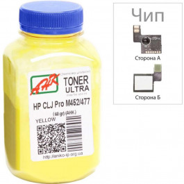   AHK Тонер + чип для HP CLJ Pro M452/ 477 бутль 60г Yellow (3202787)