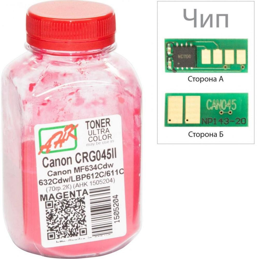 AHK Тонер + чип для Canon MF610/ 630 бутль 70г Magenta (1505208) - зображення 1