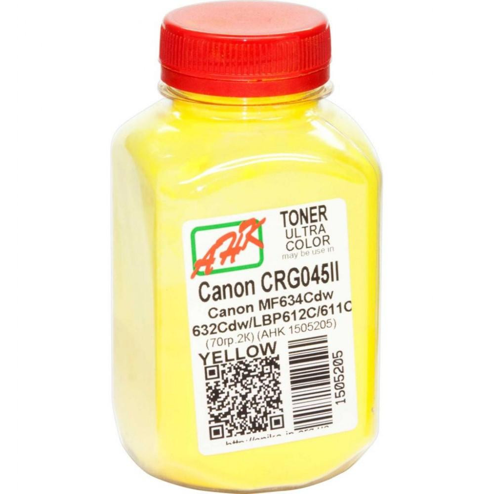 AHK Тонер для Canon MF610/ 630 бутль 70г Yellow (1505205) - зображення 1