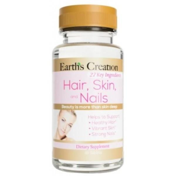 Earth's Creation Hair, Skin & Nails 60 tabs - зображення 1