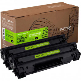   Patron HP LJ CB435A/CANON 712 (PN-35A/712DGL) Dual Pack Green Label CT-HP-CB435AD-PN-GL