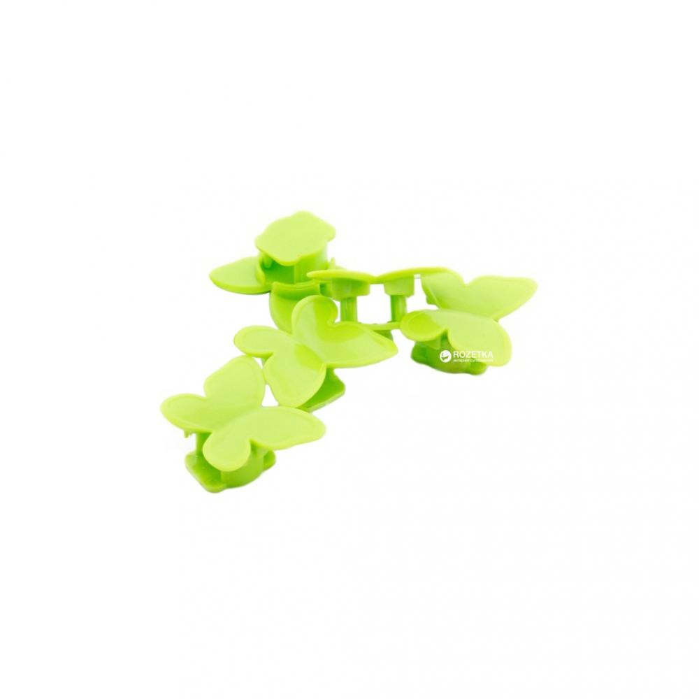 ExtraDigital Органайзер для кабеля Cable Clips butterfly CC-948 5 шт Green (KBC1713) - зображення 1