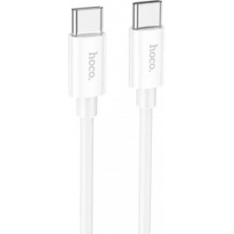   Hoco X87 Magic Silicone USB Type-C to USB Type-C 60W 1m White (6931474783264)