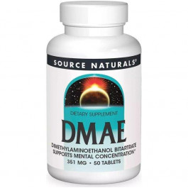   Source Naturals DMAE  130 мг 50 таблеток (SN0621)