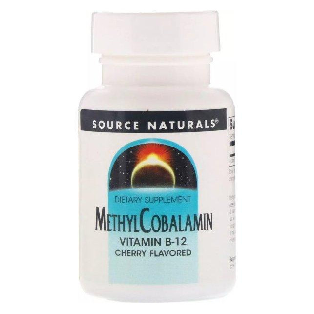 Source Naturals Метилкобаламин (В12)  5мг Вишня 30 таб (SN1328) - зображення 1