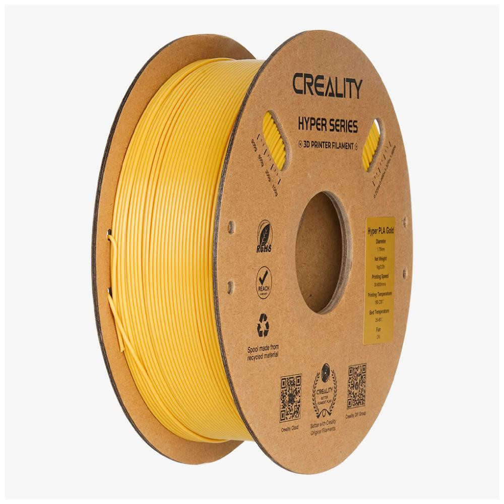 Creality Hyper PLA Filament (пластик) для 3D принтера  1кг, 1.75мм, золотий (3301010415) - зображення 1