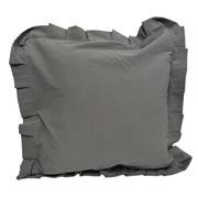   SoundSleep Наволочка декоративна з рюшами Stonewash Dark Gray  темно-сірий 45х45 см (94331950)