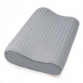   MirSon Наволочка 10020 Satin Stripe 30-0010 Light Gray  29х50х5 см - Wave (2200006232520)